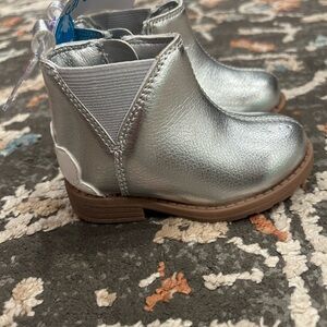 Carter's Shiny Silver Kids Boots